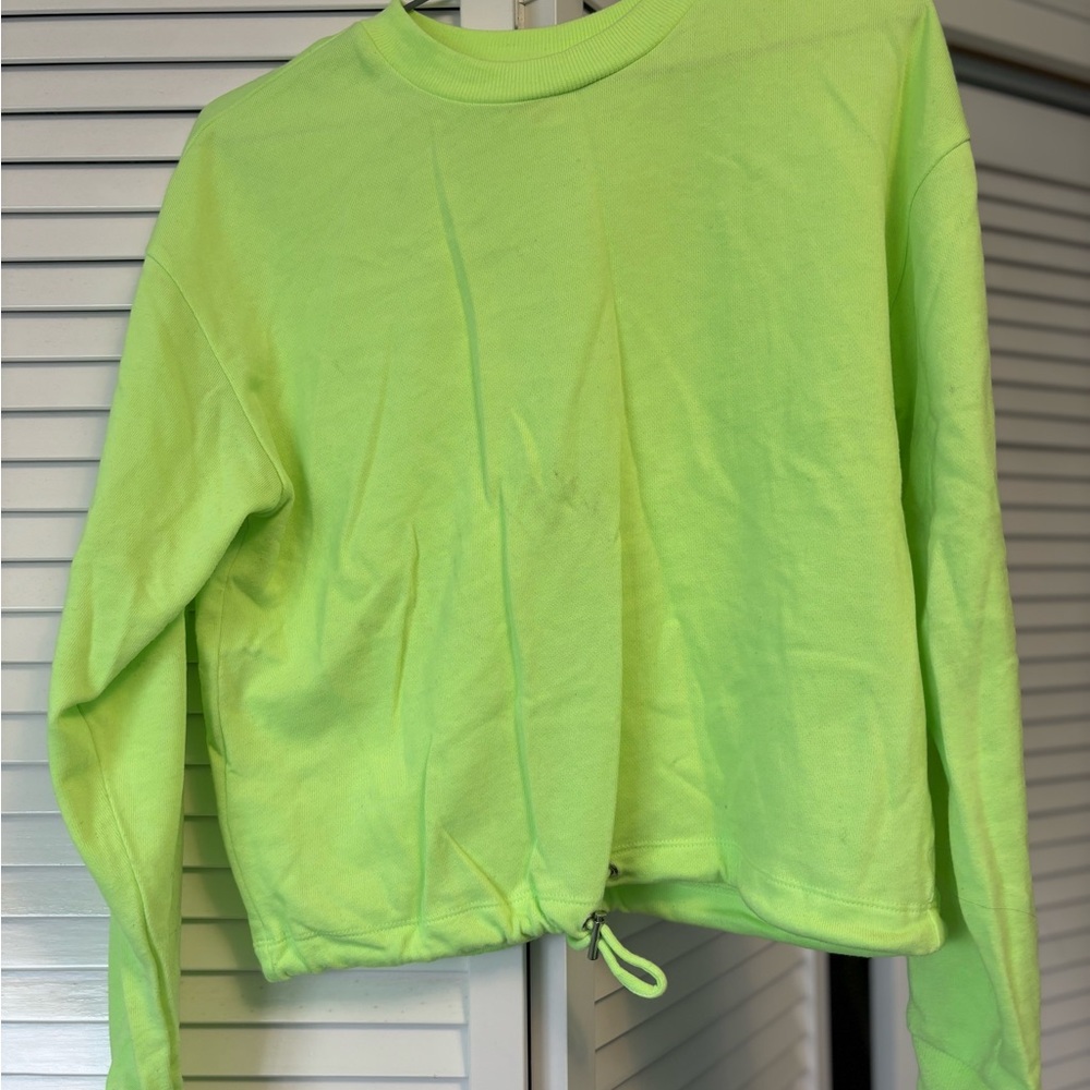 Neon Green Long Sleeve Sweatshirt